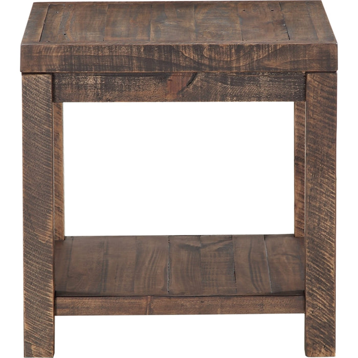 Modus Furniture Craster Reclaimed Wood Square Side Table in Smoky Taupe 655450170577 8S3922 Image 3