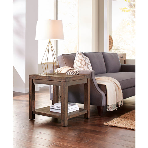 Modus Furniture Craster Reclaimed Wood Square Side Table in Smoky Taupe 655450170577 8S3922 Main Image