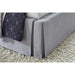 Modus Cresta Skirted Footboard Storage Panel Bed in FogImage 2
