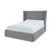 Modus Cresta Upholstered Skirted Panel Bed in FogImage 3
