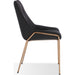 Modus Furniture Cyrus Upholstered Dining Chair in Coal Fabric and Brushed Bronze Metal 655450422898 PUSJ63ASH Image 3