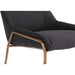 Modus Furniture Cyrus Upholstered Dining Chair in Coal Fabric and Brushed Bronze Metal 655450422898 PUSJ63ASH Image 6