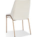 Modus Furniture Cyrus Upholstered Dining Chair in Cottage Cheese Boucle and Brushed Bronze Metal 655450422843 PUSJ63AMZ Image 1