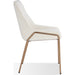 Modus Furniture Cyrus Upholstered Dining Chair in Cottage Cheese Boucle and Brushed Bronze Metal 655450422843 PUSJ63AMZ Image 3