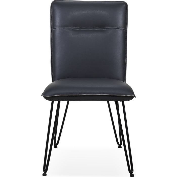 Modus Furniture Demi Hairpin Leg Modern Dining Chair in Cobalt 655450149924 9LE866D Image 2