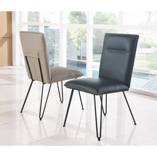 Modus Demi Hairpin Leg Modern Dining Chair in Cobalt Main Image