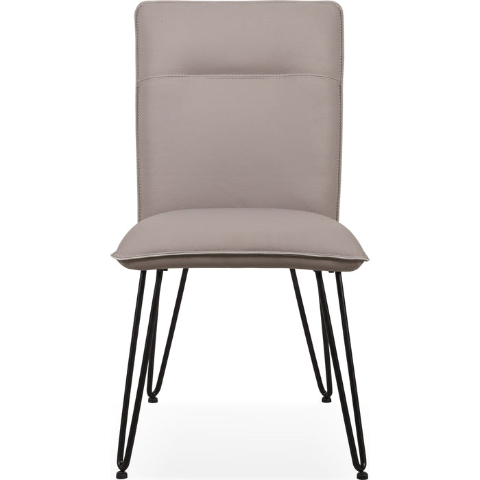Modus Furniture Demi Hairpin Leg Modern Dining Chair in Taupe 655450144868 9LE266D Image 2