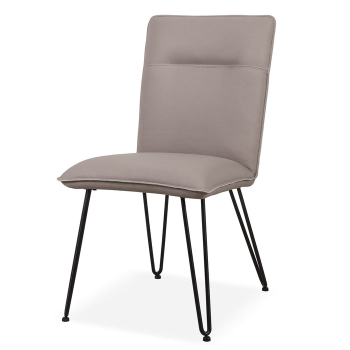 Modus Demi Hairpin Leg Modern Dining Chair in Taupe Image 3