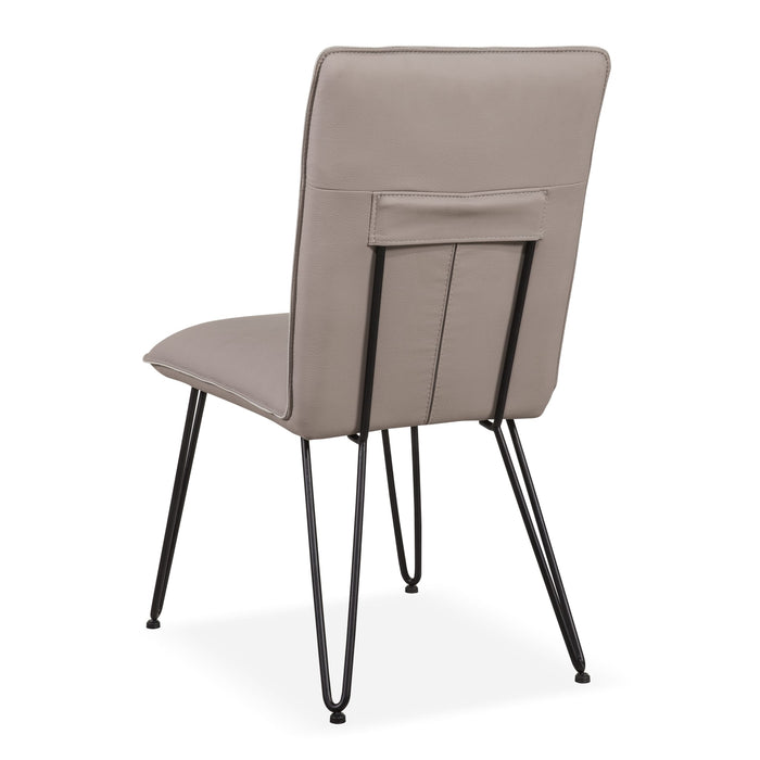 Modus Demi Hairpin Leg Modern Dining Chair in Taupe Image 4