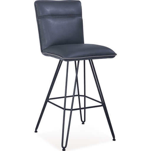 Modus Furniture Demi Hairpin Leg Swivel Bar Stool in Cobalt 655450172694 9LE868D Image 1