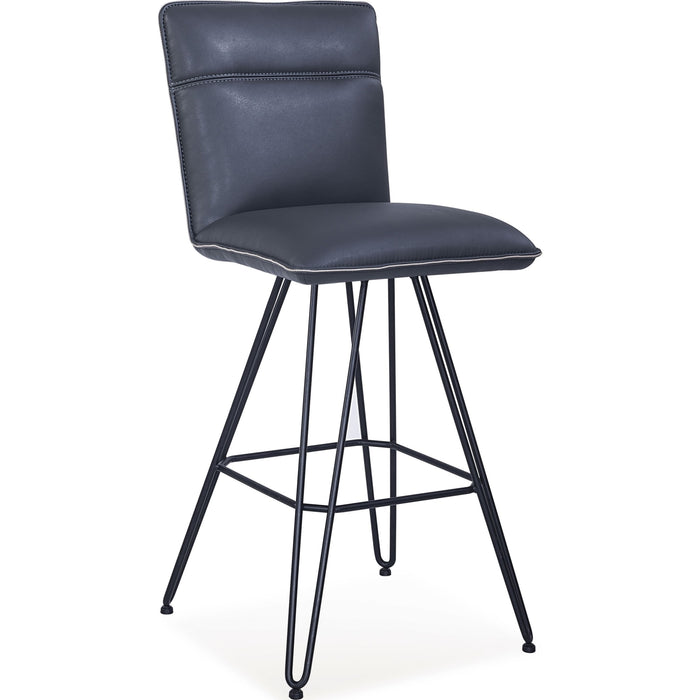 Modus Furniture Demi Hairpin Leg Swivel Bar Stool in Cobalt 655450172694 9LE868D Image 1