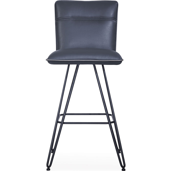 Modus Furniture Demi Hairpin Leg Swivel Bar Stool in Cobalt 655450172694 9LE868D Image 2