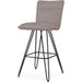 Modus Furniture Demi Hairpin Leg Swivel Bar Stool in Taupe 655450172687 9LE268D Image 1