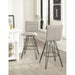 Modus Furniture Demi Hairpin Leg Swivel Bar Stool in Taupe 655450172687 9LE268D Main Image