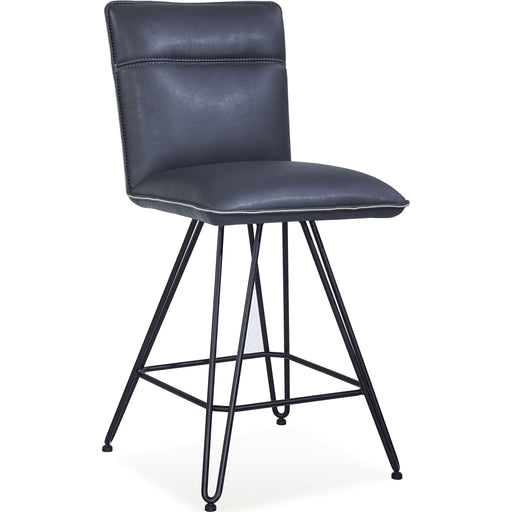 Modus Furniture Demi Hairpin Leg Swivel Counter Stool in Cobalt 655450172717 9LE870D Image 1