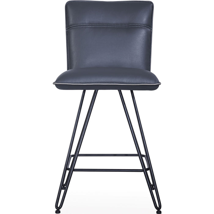 Modus Furniture Demi Hairpin Leg Swivel Counter Stool in Cobalt 655450172717 9LE870D Image 2