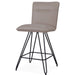 Modus Furniture Demi Hairpin Leg Swivel Counter Stool in Taupe 655450172700 9LE270D Image 1