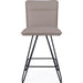 Modus Furniture Demi Hairpin Leg Swivel Counter Stool in Taupe 655450172700 9LE270D Image 2