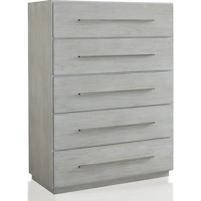 Modus Furniture Destination Five Drawer Chest in Cotton Grey (2024) 655450431555 DEZ784A Image 2