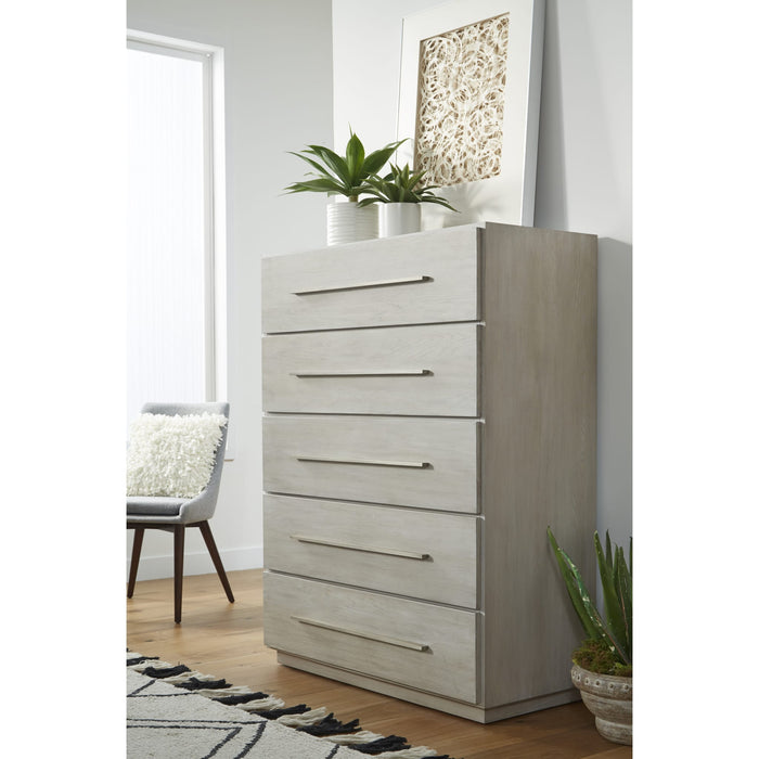 Modus Furniture Destination Five Drawer Chest in Cotton Grey (2024) 655450431555 DEZ784A Main Image