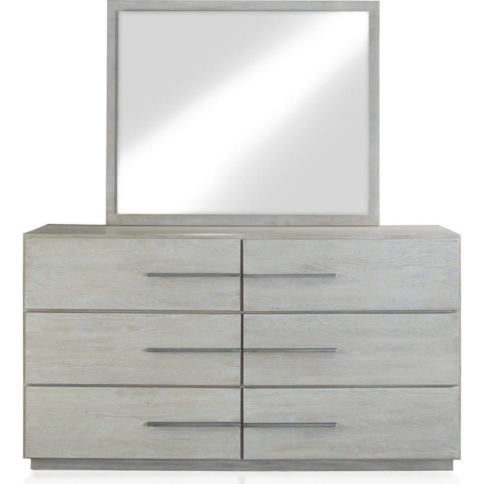 Modus Furniture Destination Six Drawer Dresser in Cotton Grey (2024) 655450431548 DEZ782A Image 3