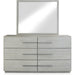 Modus Furniture Destination Six Drawer Dresser in Cotton Grey (2024) 655450431548 DEZ782A Image 3