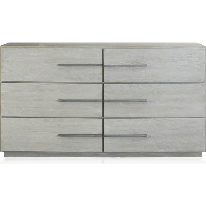 Modus Furniture Destination Six Drawer Dresser in Cotton Grey (2024) 655450431548 DEZ782A Image 4