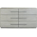 Modus Furniture Destination Six Drawer Dresser in Cotton Grey (2024) 655450431548 DEZ782A Image 4