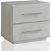 Modus Furniture Destination Two Drawer Nightstand in Cotton Grey 655450270079 DEZ781 Image 2