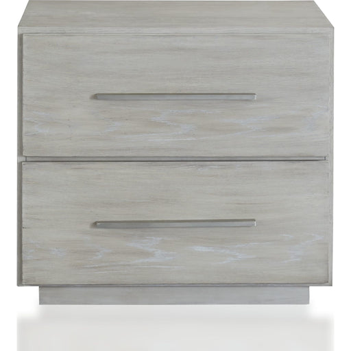 Modus Furniture Destination Two Drawer Nightstand in Cotton Grey 655450270079 DEZ781 Image 3