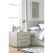 Modus Destination Two Drawer Nightstand in Cotton Grey Main Image