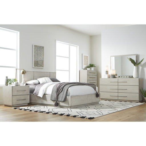 Modus Destination Wood Panel Bed in Cotton GreyImage 1