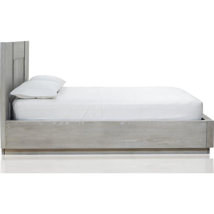 Modus Furniture Destination Wood Panel Bed in Cotton Grey  DEZ7H  Image 4