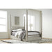 Modus Destination Wood Poster Bed in Cotton GreyMain Image