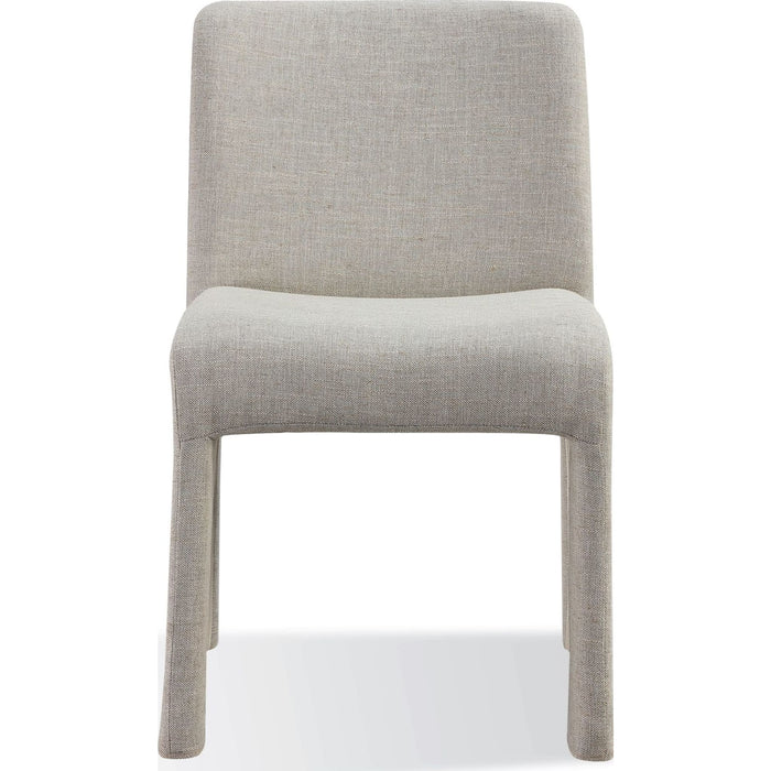 Modus Furniture Devon Fully Upholstered Dining Chair in Turtle Dove Linen 655450423529 PWNC63C Image 1