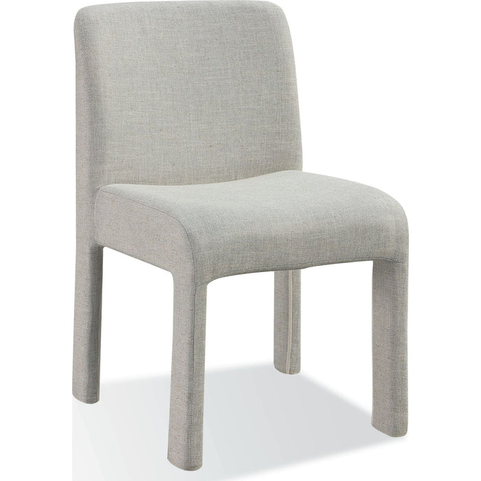 Modus Furniture Devon Fully Upholstered Dining Chair in Turtle Dove Linen 655450423529 PWNC63C Image 2