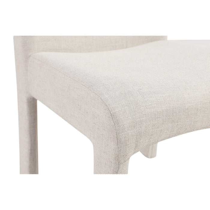 Modus Devon Fully Upholstered Dining Chair in Turtle Dove LinenImage 2