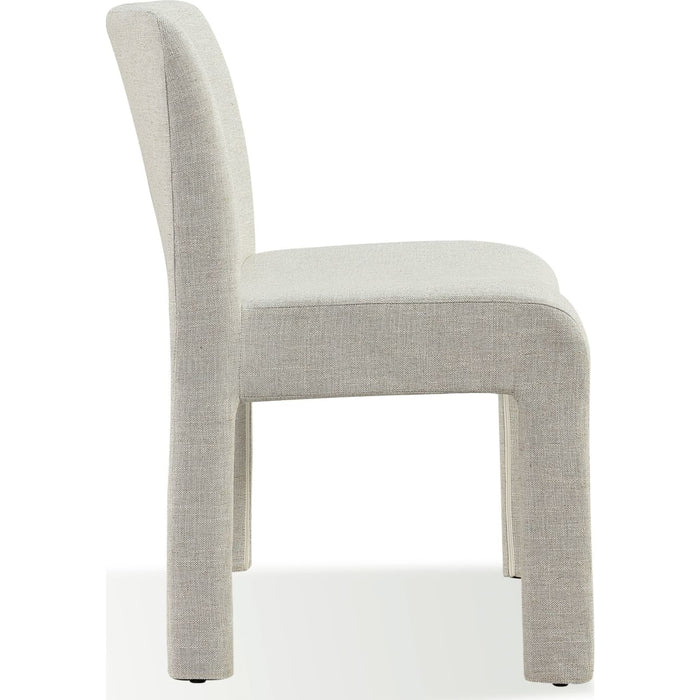Modus Furniture Devon Fully Upholstered Dining Chair in Turtle Dove Linen 655450423529 PWNC63C Image 3
