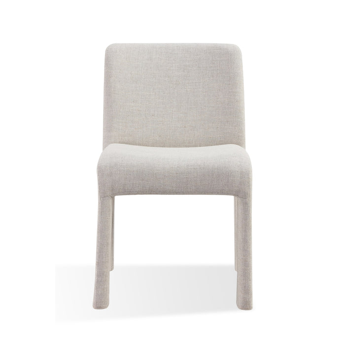 Modus Devon Fully Upholstered Dining Chair in Turtle Dove Linen Image 4