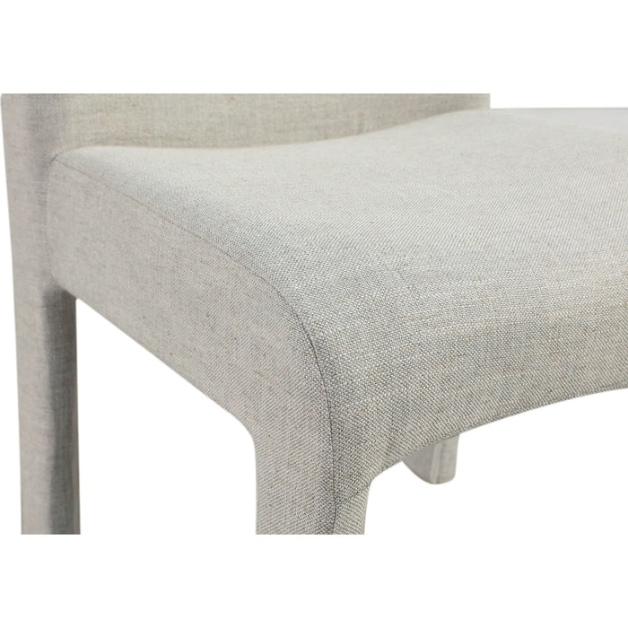 Modus Furniture Devon Fully Upholstered Dining Chair in Turtle Dove Linen 655450423529 PWNC63C Image 5