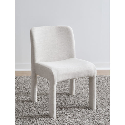 Modus Furniture Devon Fully Upholstered Dining Chair in Turtle Dove Linen 655450423529 PWNC63C Main Image