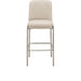 Modus Furniture Dion Upholstered Bar Stool in Camel Synthetic Leather and Brushed Nickel Metal 655450458873 PWTB75JPG Main Image
