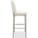 Modus Furniture Dion Upholstered Bar Stool in Natural Light Linen and Brushed Nickel Metal 655450458897 PWTB75JMW Image 2