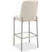 Modus Furniture Dion Upholstered Bar Stool in Natural Light Linen and Brushed Nickel Metal 655450458897 PWTB75JMW Image 3