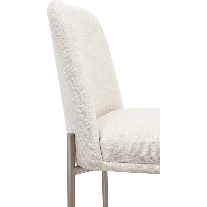 Modus Furniture Dion Upholstered Bar Stool in Natural Light Linen and Brushed Nickel Metal 655450458897 PWTB75JMW Image 4