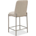 Modus Furniture Dion Upholstered Counter Stool in Camel Synthetic Leather and Brushed Nickel Metal 655450458866 PWTB69JPG Image 3