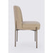 Modus Dion Upholstered Dining Chair in Camel Synthetic Leather and Brushed Nickel MetalImage 4