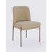 Modus Dion Upholstered Dining Chair in Camel Synthetic Leather and Brushed Nickel MetalMain Image