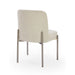 Modus Dion Upholstered Dining Chair in Natural Light Linen and Brushed Nickel MetalImage 5