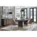 Modus Furniture Doheny Leather Upholstered Metal Leg Dining Chair in Boots and Brass 655450393938 MPMV63 Image 5